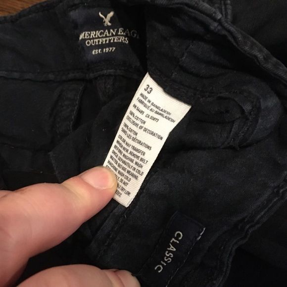 AMERICAN EAGLE Navy Blue Mens Cargo Shorts 33 - Picture 3 of 10